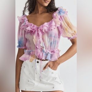 LoveShackFancy Adler Ruffle Top